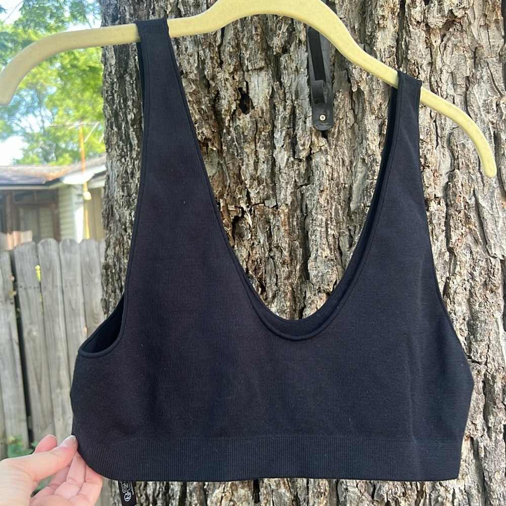 Free People Intimately FP Bralette in Black, Large